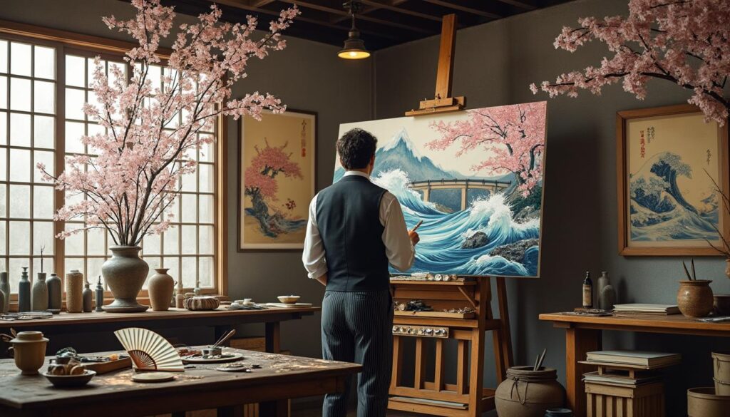 découvrez comment l'estampe japonaise a influencé l'évolution de la peinture impressionniste, en apportant des nouveautés stylistiques et une vision artistique novatrice.