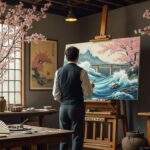 découvrez comment l'estampe japonaise a influencé l'évolution de la peinture impressionniste, en apportant des nouveautés stylistiques et une vision artistique novatrice.