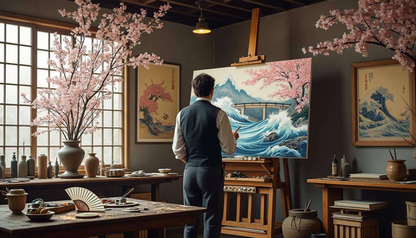 découvrez comment l'estampe japonaise a influencé l'évolution de la peinture impressionniste, en apportant des nouveautés stylistiques et une vision artistique novatrice.
