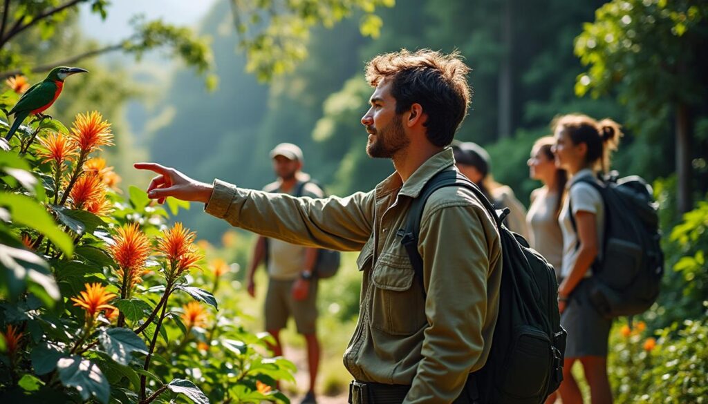 explorez les écosystèmes endémiques accompagnés par un guide expert en tourisme écologique pour une expérience respectueuse de la nature.