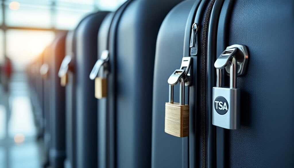 assurez la sécurité de vos bagages en soute grâce aux cadenas certifiés tsa, conçus pour un verrouillage fiable et conforme aux normes internationales.