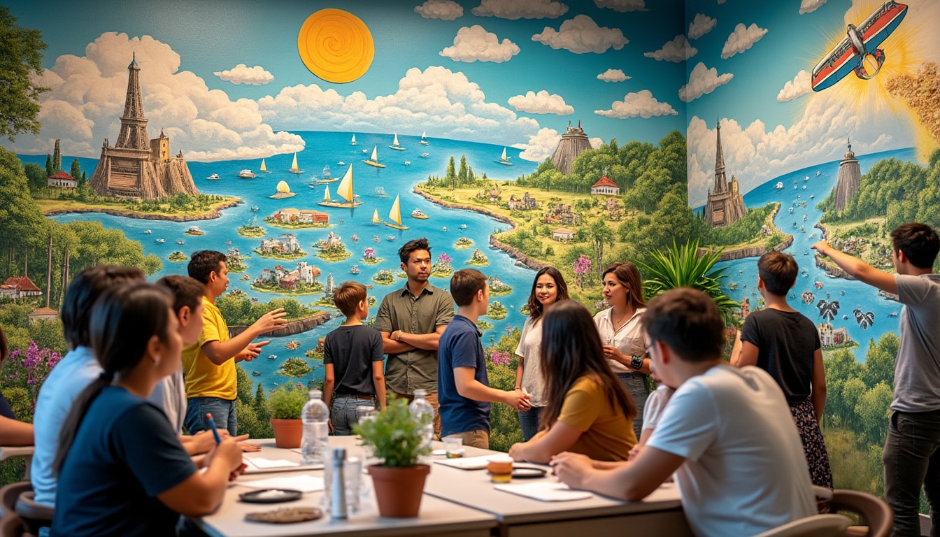 participez à la sensibilisation à la transition écologique grâce aux ateliers des fresques du climat, animés par le collectif environnemental pour mieux comprendre les enjeux climatiques.