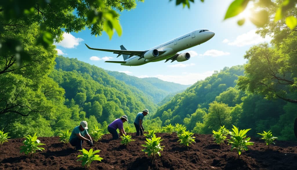 découvrez comment les fonds de reforestation financés par les compagnies aériennes contribuent à la compensation des émissions de gaz à effet de serre pour un avenir plus durable.