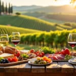 explorez la gastronomie toscane authentique à travers une expérience unique alliant dégustation de vins d'exception et découverte des saveurs locales en plein cœur des vignobles d'agritourisme.