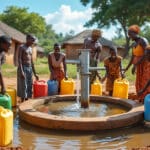 assurez un accès durable à l'eau potable dans les villages grâce au financement de forages de puits par le fonds hydraulique, améliorant la qualité de vie des communautés rurales.
