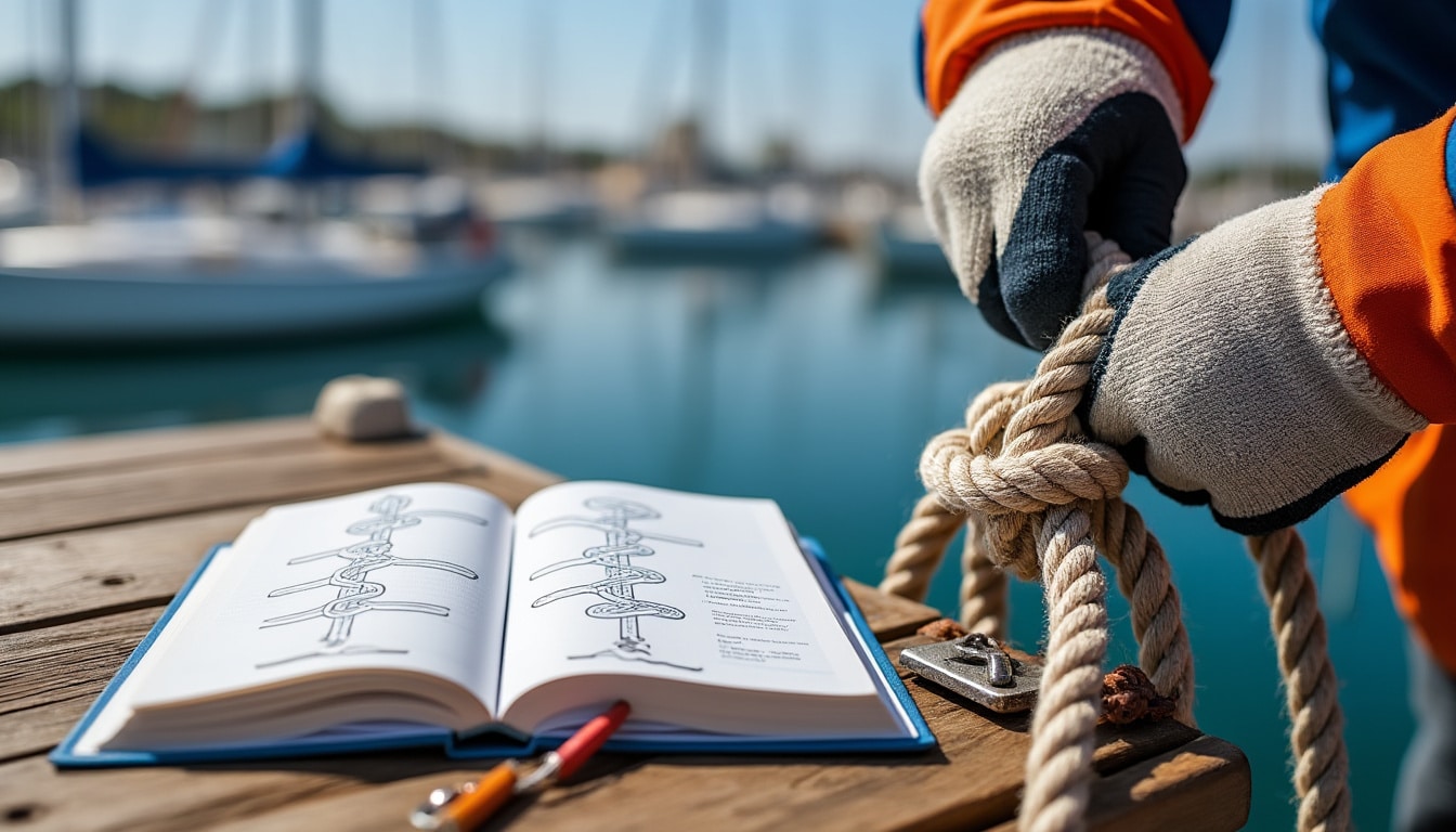 découvrez comment maîtriser les nœuds d'amarrage grâce au manuel de matelotage de l'école de voile, un guide essentiel pour tous les passionnés de navigation.